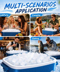 450 Count 15 Lb Reusable Ice Cubes Bulk Set Keeps Drinks Cold Longer Without Dilution in multi-scenario use