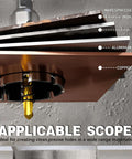 Carbide hole saw kit for metal; gold drill bit visible cutting copper, steel, and aluminum plates.