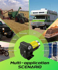 Portable 110V Fuel Transfer Pump With Forward And Reverse Pumping Self Priming 2.3 To 3.7 GPM for RVs, Jeeps, Motorcycles, Cruise.