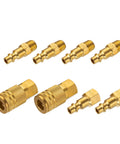 Quarter Inch NPT Female Brass Air Plug For Air Hose Fittings And Compressor Attachments Heavy Duty Pneumatic Gear 10 Pack