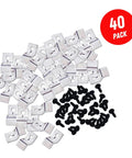 Table Top Fasteners Set With Screws, Heavy Duty Solid Steel Construction For Woodworking Projects, includes 40 clips and screws