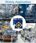 High torque worm gearbox in industrial CNC and automation settings