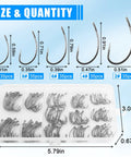 Pro Grade 175Piece Barbless Carp Hook Kit With Curve Shank Crank Wide Gape Fly Tying And Circle Hooks Includes Tackle Box