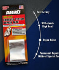 Exhaust Leak Tape Muffler Repair Kit With High Temp Aluminum Bonding Agent package with product features listed