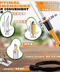 30W Hot Knife Foam Cutter Set With 10 Carbon Steel Blades And Wood Burning Tip Fast Healing Plastic Cutting Tool dimensions and features