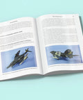 Open book showing Conversions and Scratchbuilding Masterclass for Aircraft Modeling with Hands On Pro Tips and Superdetailing Weathering