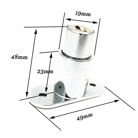 No Sweat Installation Heavy Duty Push Plunger Lock Cabinet Safety Latch Keyed Different Chrome Finish Zinc Alloy Push Button Security for Glass Doors and Shelves 19mm Cylinder Two Pack Rock Solid Build with measurements.