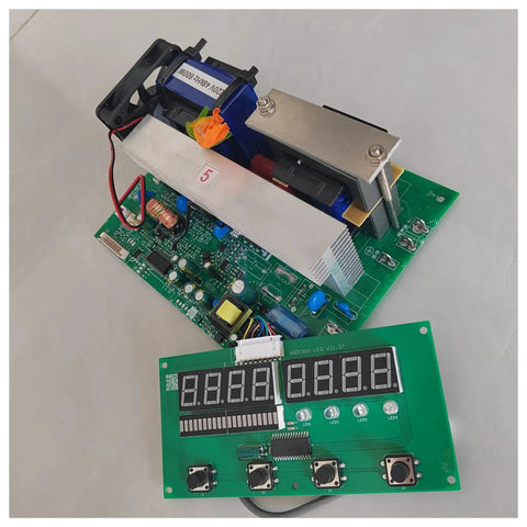 25KHz 200W Ultrasonic Cleaner PCB Driver Board With Display showing circuits and components for precision cleaning systems