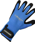 Conch Dyfiber Gloves For Lobstering And Spearfishing, Super Grippy Dexterity, ANSI Cut 4 Puncture 3, Blue, Wrist Velcro Closure