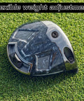 Premium Tungsten Golf Club Weights 19 Gram Adjustable Driver Heads Screws To Smooth Your Swing And Drop Extra Yards For Bullseye Center Strikes On The Back Nine shown on grass.