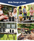 Six Pack Citronella Torch Replacement Canisters 16 Oz Refillable Torches With Wicks for outdoor parties and garden use.