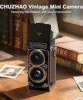 Retro TLR Style Pocket Camera For Beginners And Teens 1080P HD Video 12MP Autofocus Vlogging Camera Easy Point And Shoot