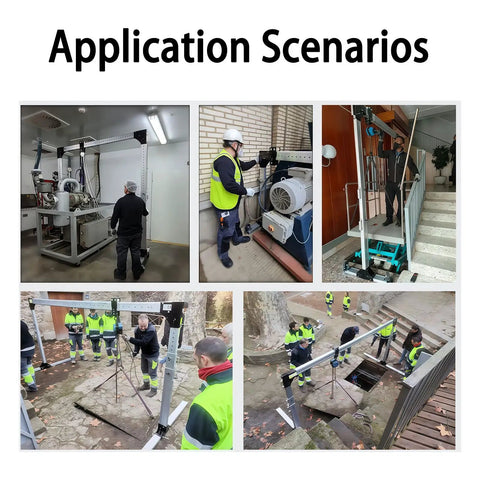 Space Saving Portable Gantry Crane With Fully Adjustable Height And Width Heavy Duty Shop Hoist For Cramped Garages And Workshops Smooth Overhead Lifting For Low Ceilings No Sweat Rig Up in various application scenarios.