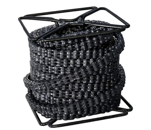 Rock Solid Ansi Bl1046 Leaf Chain 100 Foot Run for Forklift Masts, heat-treated alloy steel chain bundle with ten spare links.