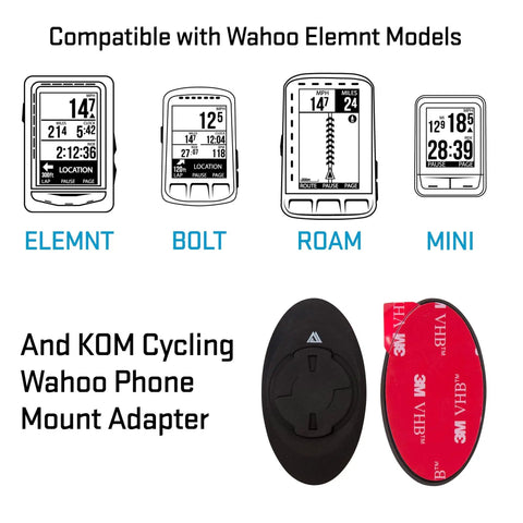 Handlebar Mount For Wahoo Elemnt Roam Bolt Mini And Elemnt Devices, Quick Hinged Installation With Spacer Kit image