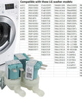 Cold Water Inlet Valve Replacement For Washer 5220FR2075L With 2 Outlets At 45 Degrees Left Fits LG Kenmore Models Replaces