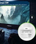 Motion Sensor Light Switch With Auto On Auto Off Occupancy Sensor For 150W LED And CFL Lighting 0.25 HP Neutral Wire Required