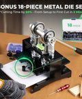 Pro Grade Leather Cutting Machine With 7.87 Inch Square Embossing Plate, Manual Die Cutter Stamping Tool, 1 Ton Force