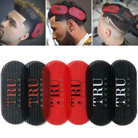 Hair Grippers Three Color Bundle Set Six Pieces For Men And Women Salon And Barber Styling No Slip Holders in use