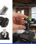 Person using Dope Camera Mount Screw Kit For Your Rig With Quarter Inch To Quarter Inch And Quarter Inch To Three Eighths Inch Double Ended Screws
