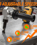 Cordless Metal Nibbler Powered By 20V Max Batteries, 18 Gauge Electric Nibbler With Assist Handle, brushless motor, 3 speeds