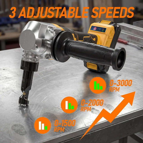 Cordless Metal Nibbler Powered By 20V Max Batteries, 18 Gauge Electric Nibbler With Assist Handle, brushless motor, 3 speeds