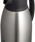 Built Tough Stainless Steel Vacuum Carafe 1.5 Liter For Hot Or Cold Drinks with One Touch Pour and Unbreakable Steel Build