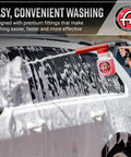 Using Foam Gun Car Wash Sprayer For Garden Hose No Pressure Washer Needed Quick Easy Thick Snow Foam Blaster on vehicle