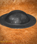 Beefy Hand Forged 12 Gauge Iron Shield Boss Umbo For Reenactment And DIY Shields, 20 Cm Domed Hammered Surface on fur