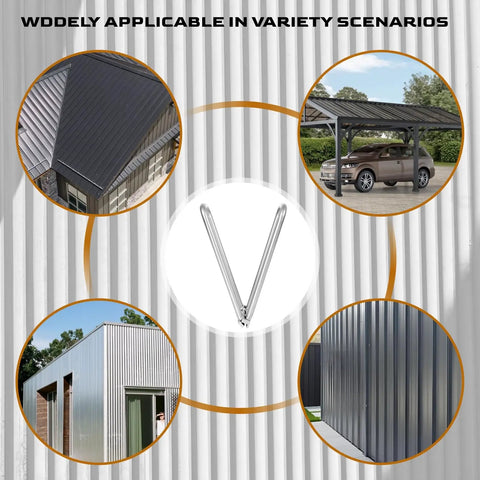 2 In 1 Hand Seamer Roofing Tool for standing seam edging and sheet metal bending, showcased in various roofing and metal construction applications.