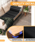Heavy Duty Couch Bottom Support Board For Sagging Sofas, Solid Wood Core With 400 Pound Capacity, Wide Foldable Base on a sofa.