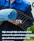 Yard Work Ready Flexible Corrugated French Drain Pipe With Steel Wire Reinforcement And Nonwoven Fabric For Lawn Drainage