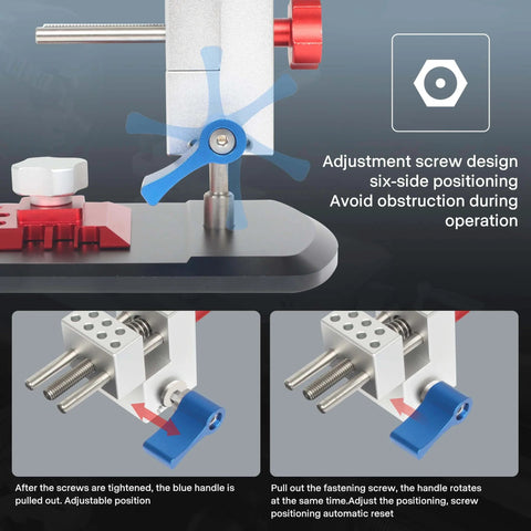 Universal Tabletop Vise Clamp For Hobbyists, Mini Workbench Vise With 360 Degree Rotation And 90 Degree Tilt details view