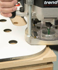 Heavy Duty Multi Functional Table Routing Jig Made For Mft Style Worktops And Plunge Router Setups with precision routing in action.
