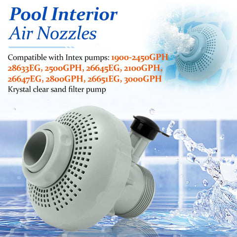 Pool Plunger Valve 12355 With Strainer For Above Ground Pool Parts Replacement On Off Valve Kit with air nozzle