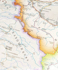 Close-up of Mega Size China Map Wall Chart One To Six Million Scale Bilingual Chinese English Poster 1068 By 745 Millimeter Educational Geography Wall Art For Classrooms And Home Offices focusing on Kashmir region.