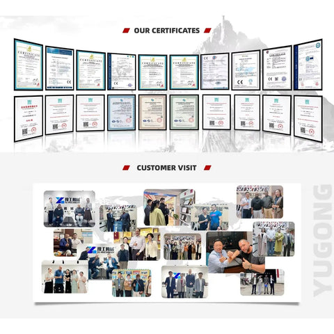 Certificates and customer visits displayed for Straight Up Heavy Duty Water And Air Dual Function Well Drilling Rig Built Like A Tank.