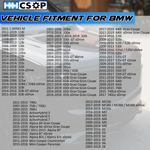 BMW Front Left Driver Side Power Door Lock Actuator Motor Replacement For 2003-2019 Models Fits 3 Series X1 X3 X5 And More Durable, Easy Install, Smooth Locking Performance For Your Ride fitment chart