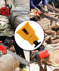 Portable Teeth Chainsaw Sharpener With Bar Mount For Fast Sharpening Fits 14 16 18 20 Inch Chainsaws Two Holes Bar