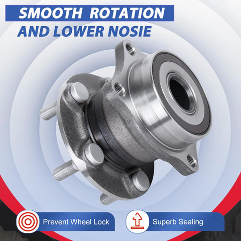 Rear Wheel Hub Bearing Assembly 512401 OE Replacement Compatible With Subaru Legacy 2010 To 2014 Outback 2010 To 2014
