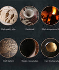 High-quality clay and handmade details of Super Chic Handmade Vessel Sink With Faucet And Drain Overflow Basin For Indoor Outdoor Bathroom Vanity Top Hella Easy Setup Stunning Modern Decor Idea That Truly Slaps