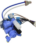 Water Valve Assembly DA97-07695A For Samsung Washers AW2 OEM Replacement Part, wires and hoses visible