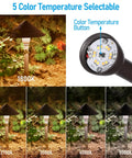 Low Voltage LED Landscape Path Lights 3W Cast Aluminum 12-24V 5 CCT 1800K To 5000K IP65 ETL Listed Oil Rubbed Bronze Pack Of 4
