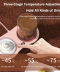 Intelligent Gravity Sensor Coffee Mug Warmer Electric Heated Coaster Automatic Shut Off with temperature adjustment feature.
