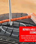 Tubeless Bike Tire Repair Kit For MTB And Road Bikes rubberized rope plug in tire puncture with tool for quick fix