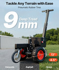 VEVOR Electric Trailer Dolly Moves 3600 Lbs With Ease with 9mm deep tread pneumatic rubber tires for varied terrain.