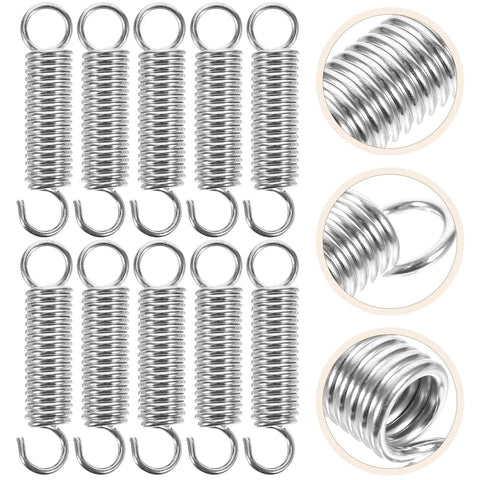 Extended Tension Springs 10 Pack Stainless Steel Small Compression Springs For Gates And Doors Universal Fit Heavy Duty Durable Kit