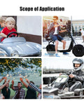 Scope of application for 18V Battery Adapter Kit For DIY Ride On Cars And RC Toys, showing stroller, battery car, DIY, racing.