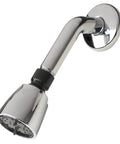 Two Handle Non Metallic 8 Inch Tub Shower Diverter With Shower Head Arm And Flange Chrome Finish For Mobile Homes