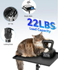 Beefy 56 Inch Height Adjustable Projector Stand Tripod with 16 By 11 Inch Tray featuring cat and 22 lb weight